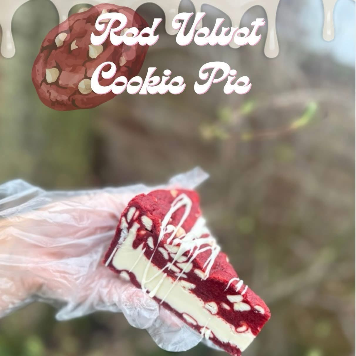 Red Velvet cookie pie