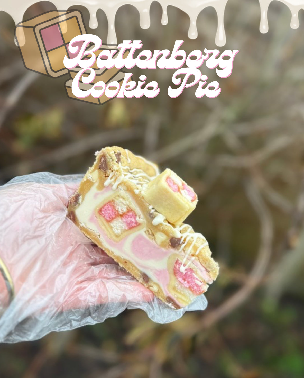 Battenberg cookie pie